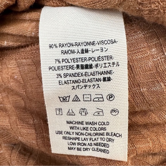 FREE PEOPLE East Coast wrap top in copper brown, S. - Picture 8 of 9